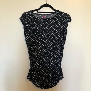 Vince Camuto sleeveless side-ruched top (M)